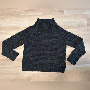 Madewell Black Ribbed Turtleneck Sweater